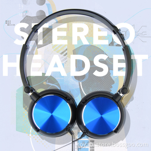 Foldable revolved wired Headband Headphone 3D Stereo Surrounded MP3 music player headset Earphone 3.5mm Plug for PC Smartphone
